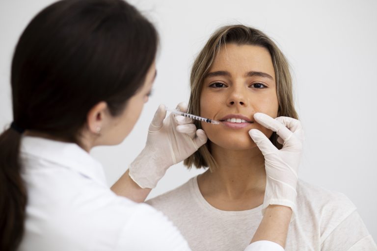 close-up-smiley-woman-getting-lip-filler